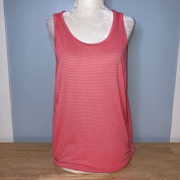 Free People Tops - Free People, We the Free Grey & Hot Pink Combo Striped Muscle Tank Top S Women’s